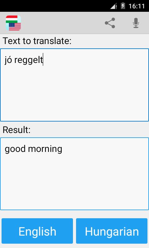 Hungarian English Translator