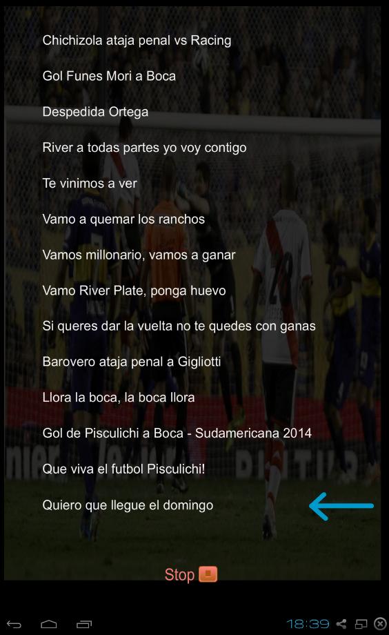 Canciones y Letras River Plate