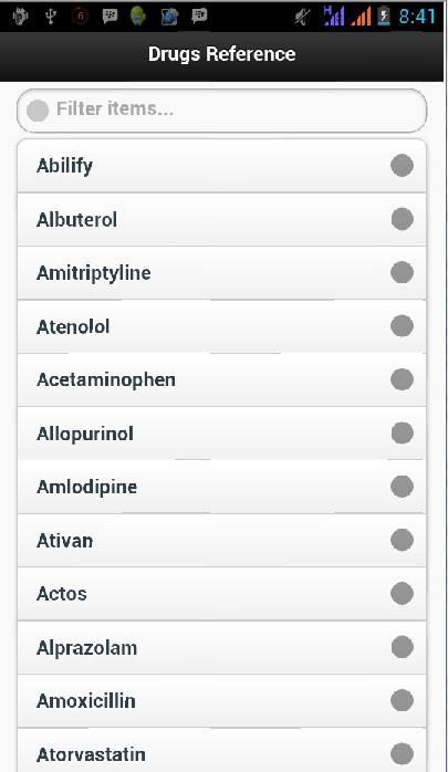 Drugs Reference