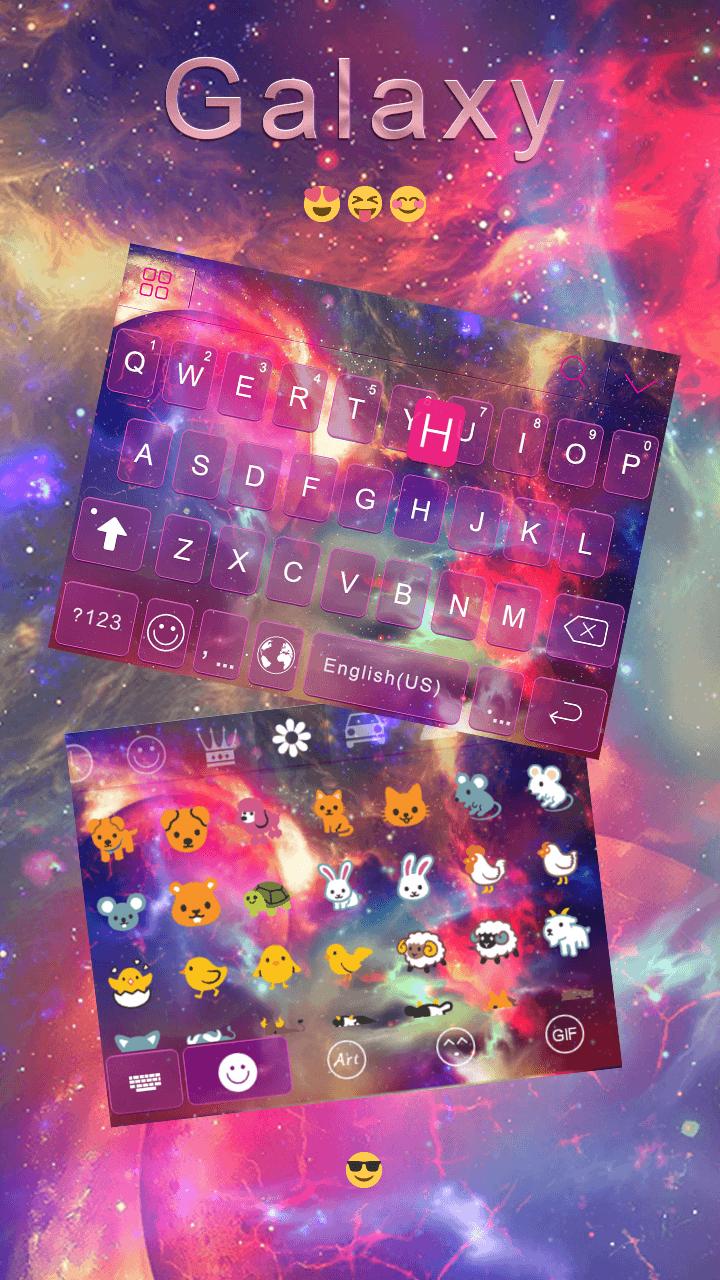 Galaxy Emoji keyboard Theme