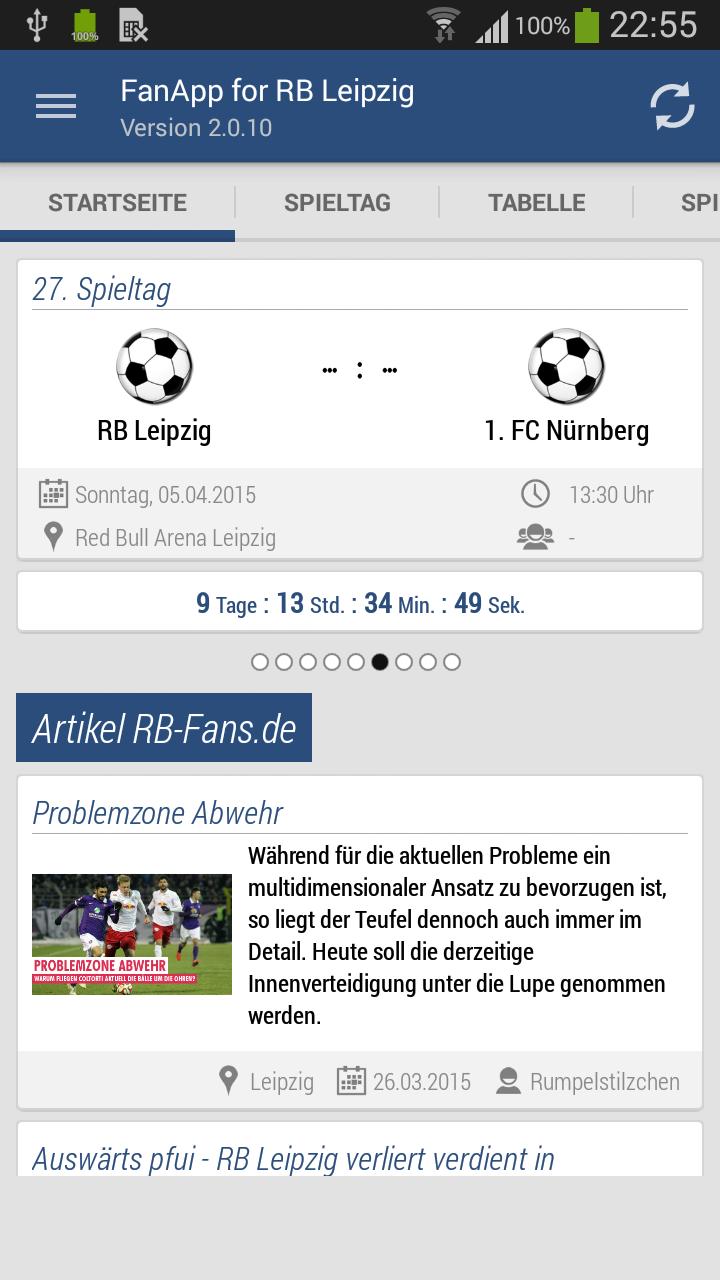 FanApp v2 for RB Leipzig