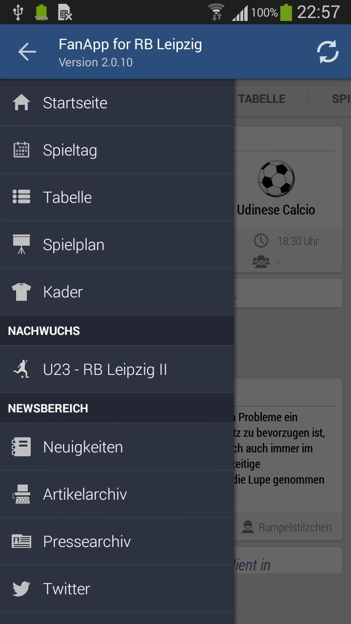 FanApp v2 for RB Leipzig