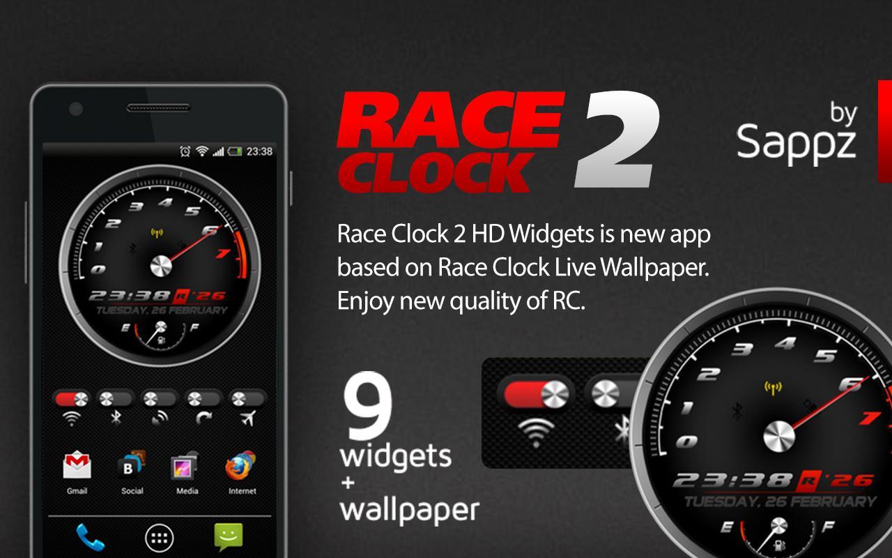 Race Clock 2 HD Widgets + WP