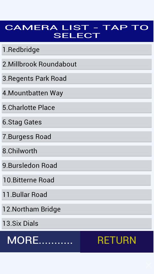 Traffic Cams - Southampton