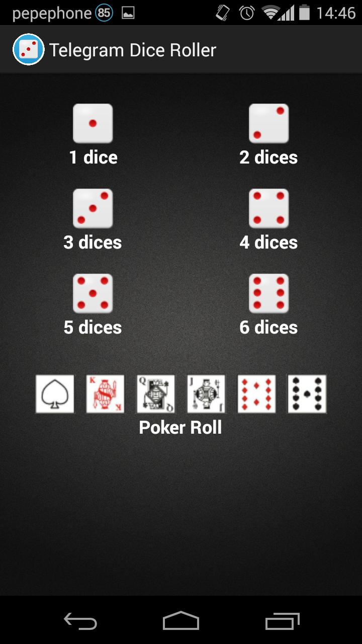 Telegram Dice Roller