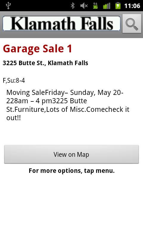 Klamath Falls Garage Sales