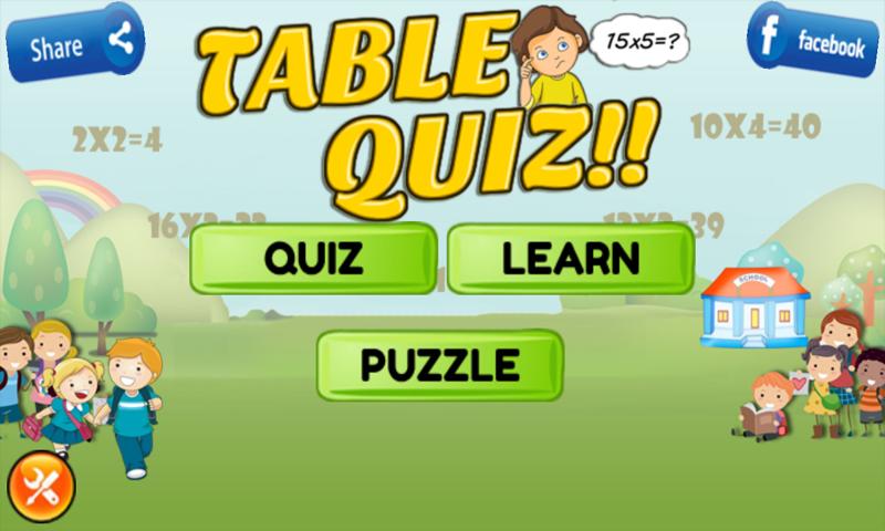 Table Quiz- Learn Tables