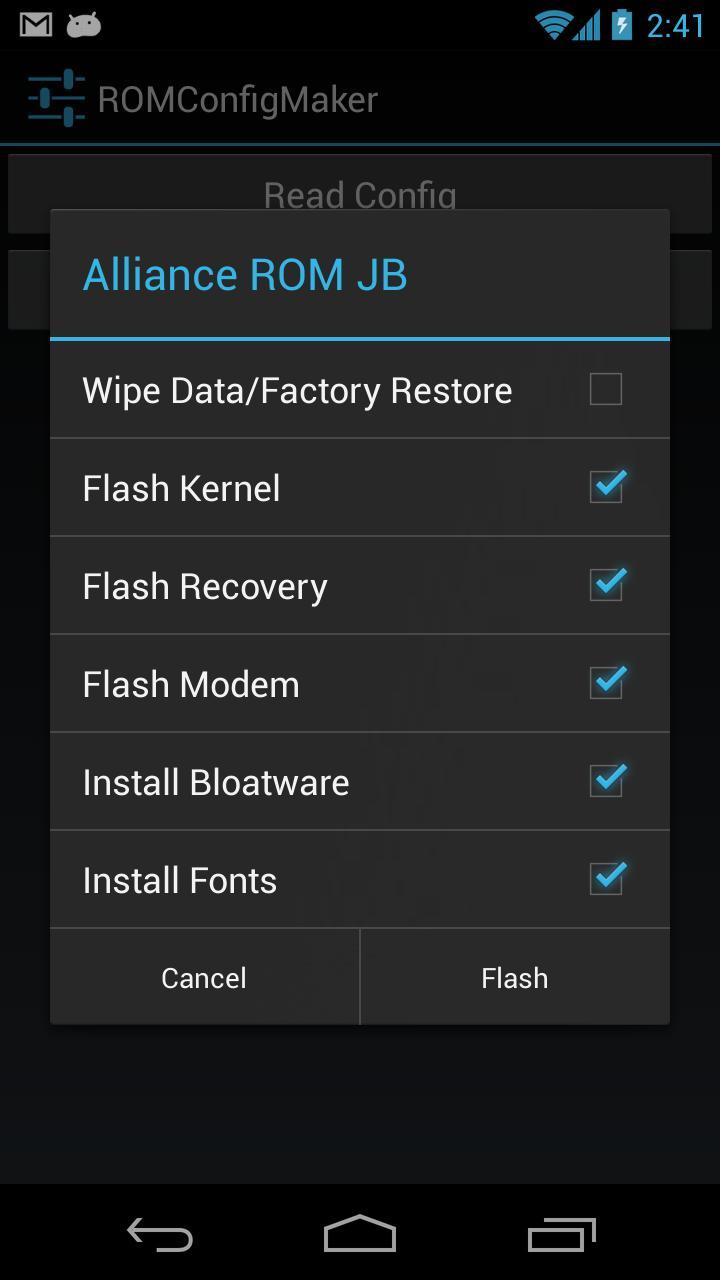 ROM Config Maker