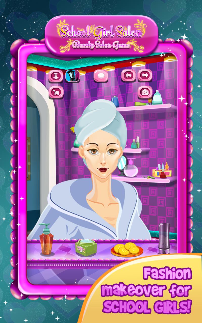 School Girl Beauty Salon Game