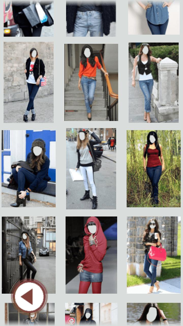 Girls Stylish Jeans Selfie
