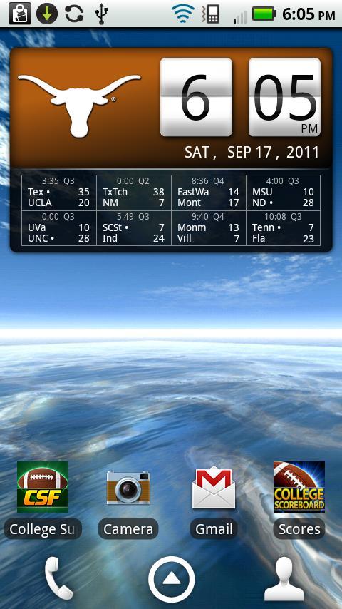 Texas Longhorns Live Clock