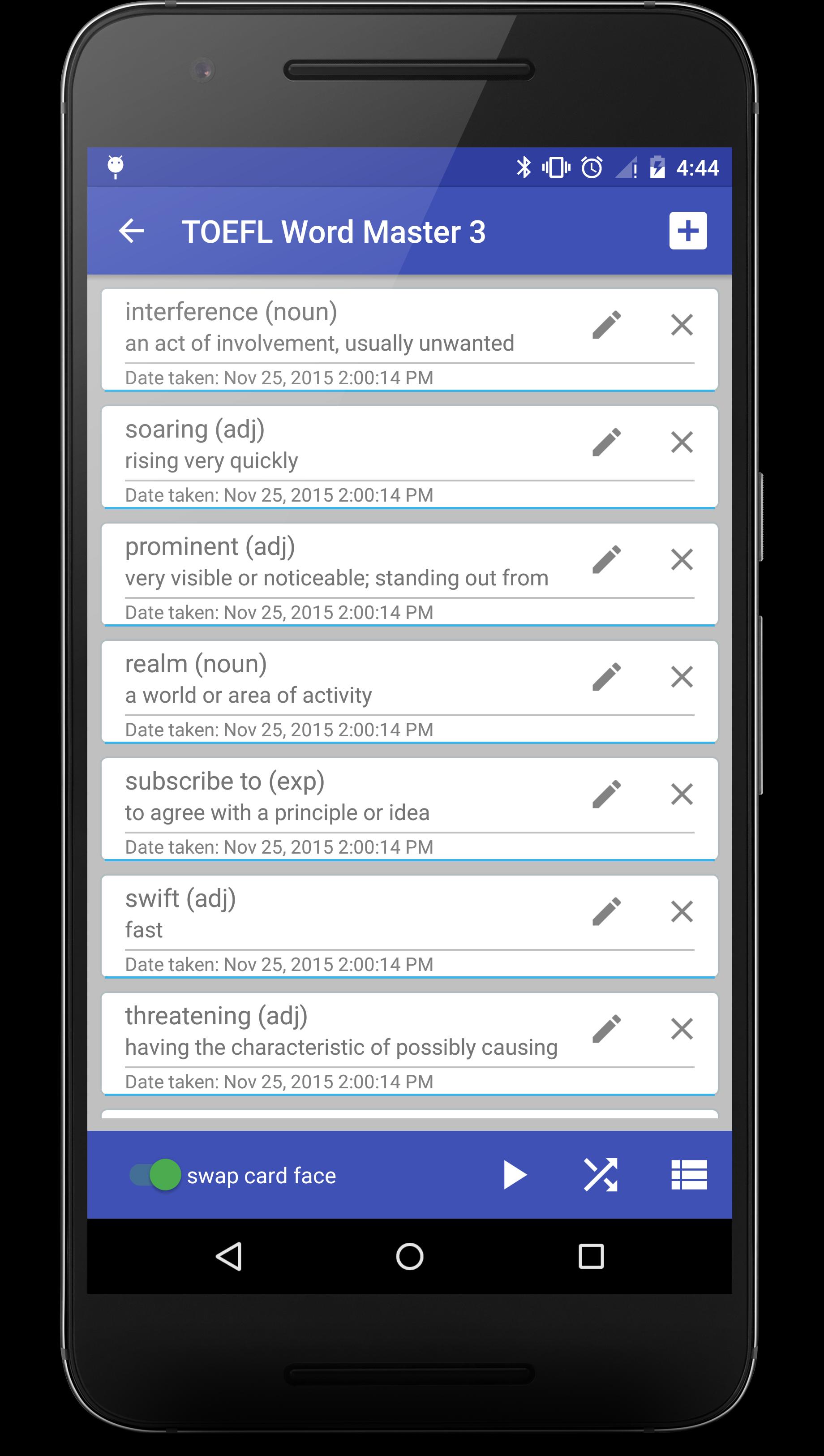 Flip Flashcard