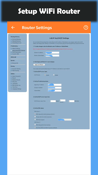 WiFi Router Passwords - Setup
