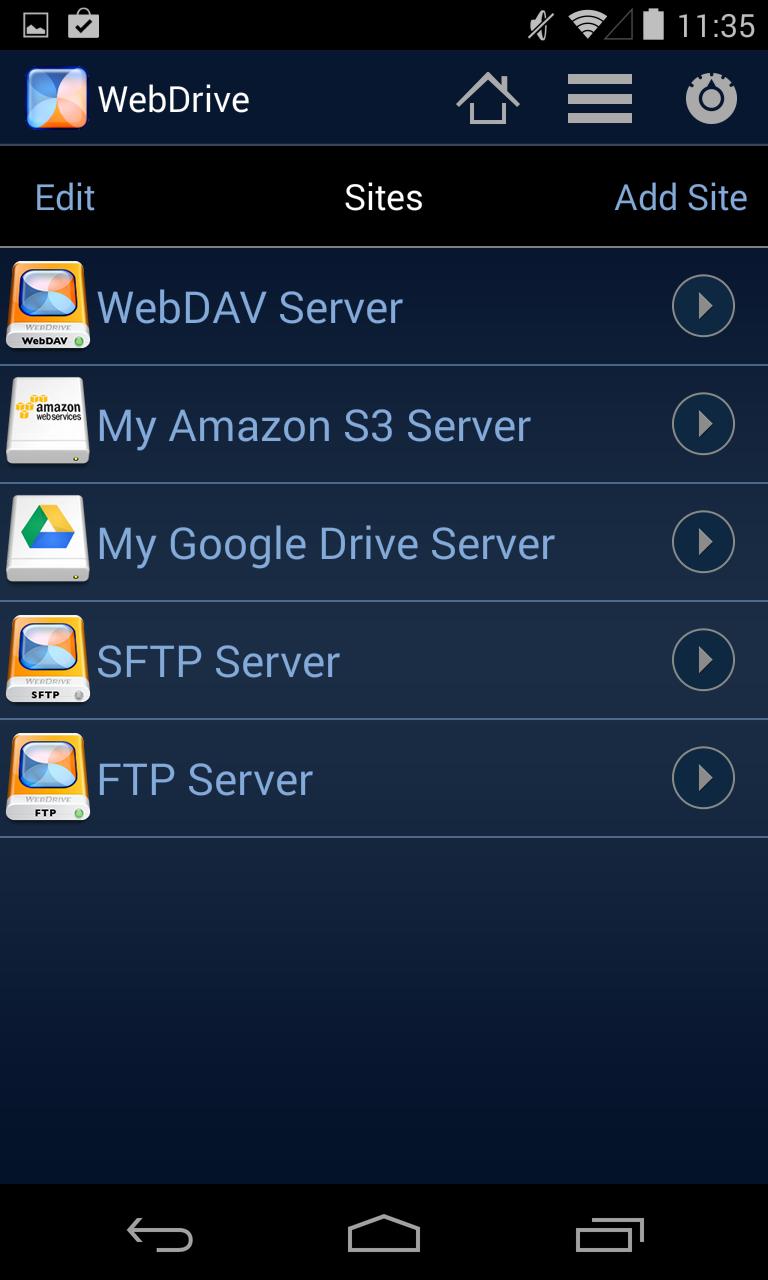 WebDrive, File Transfer Client