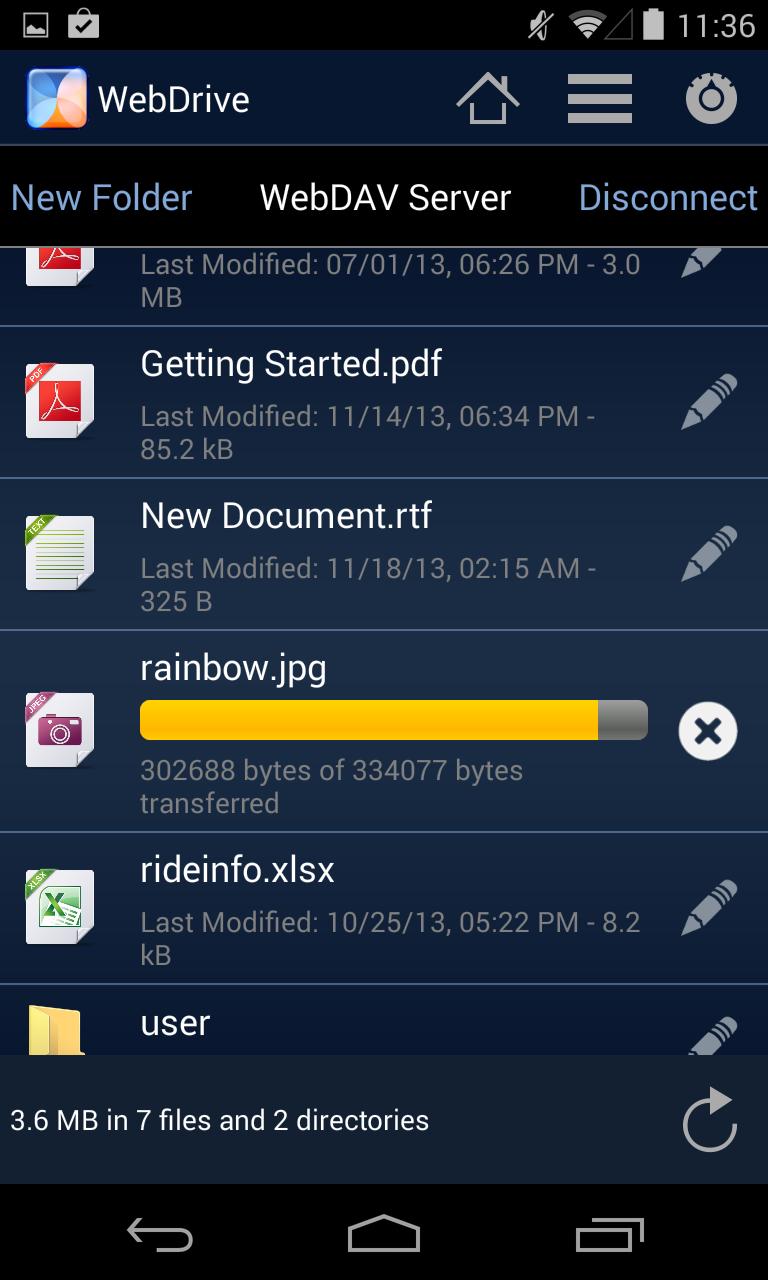 WebDrive, File Transfer Client