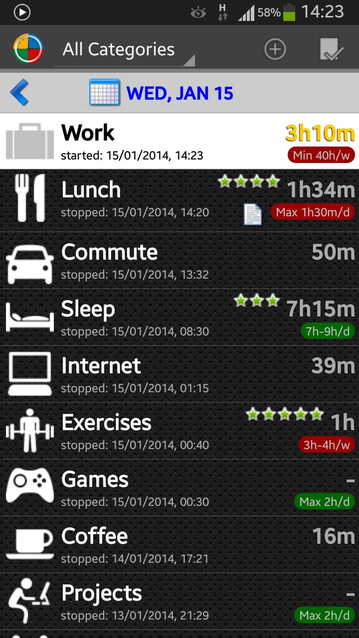 Time Balance for Pebble