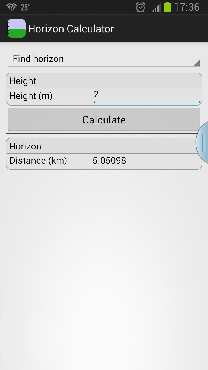 Horizon Calculator