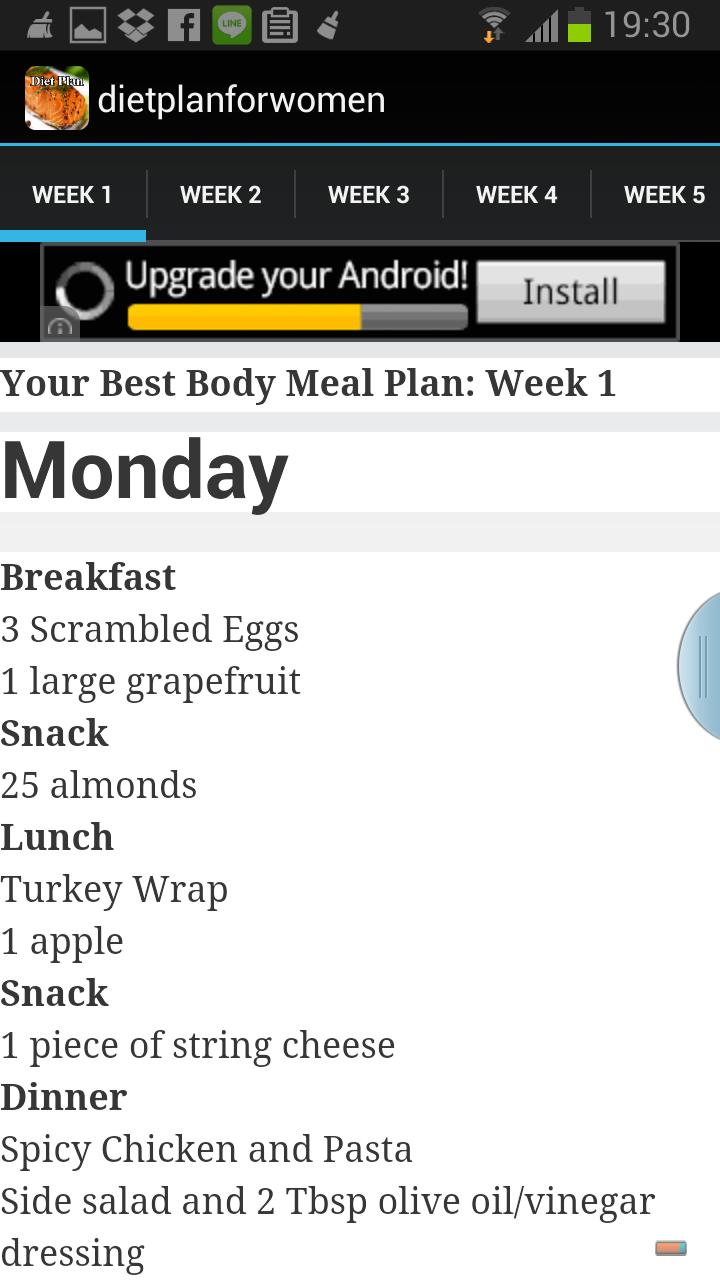 Diet Plan For Women