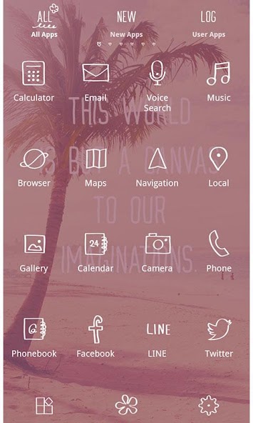 Palm Tree in Hawaii  Theme