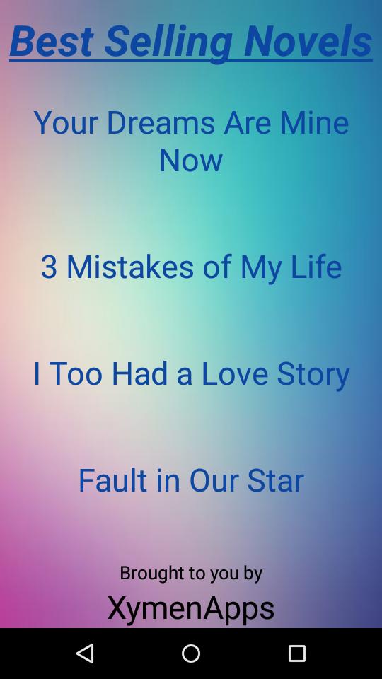 Best Selling Novels