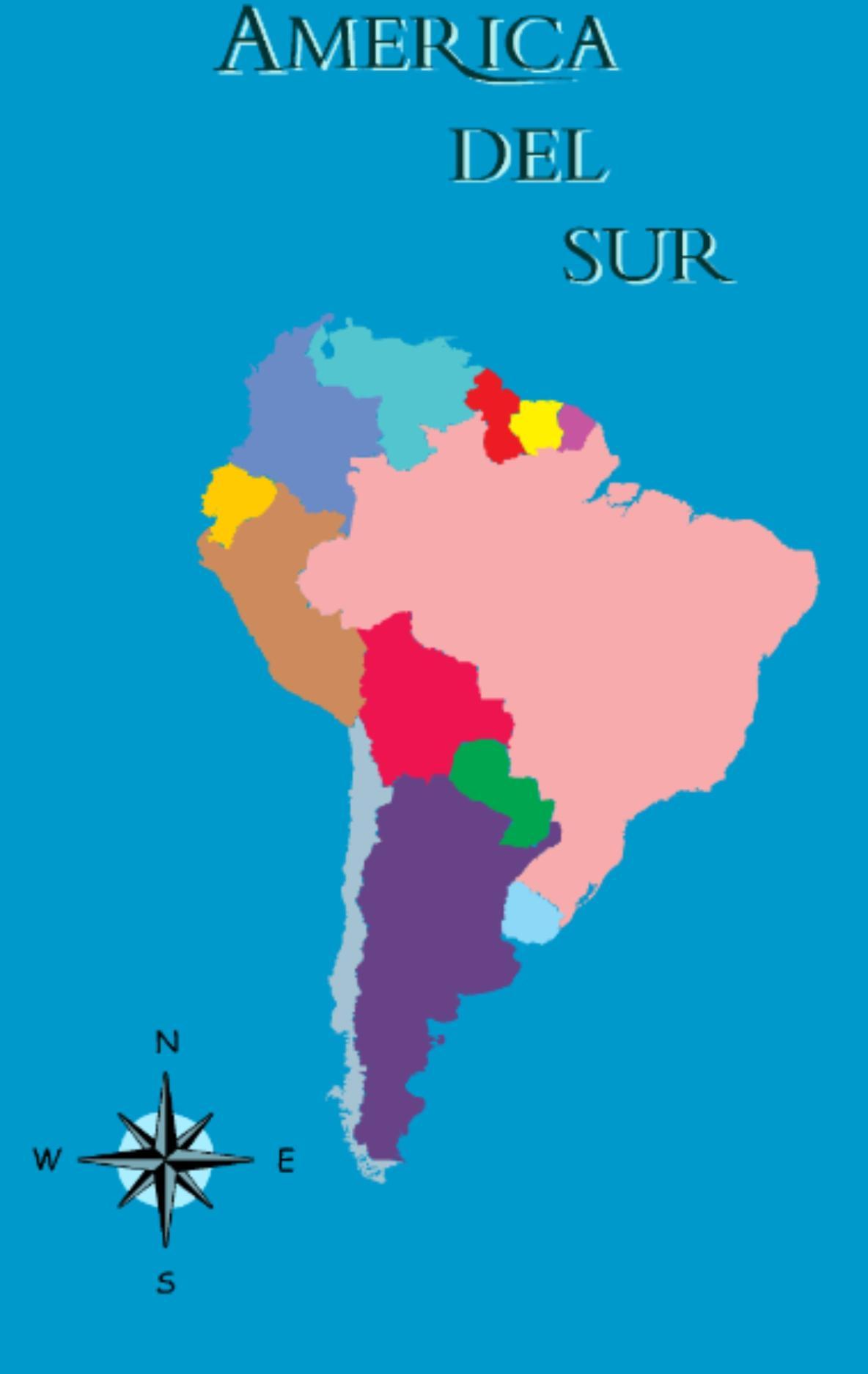 MAPA DE PAISES DE AMERICA