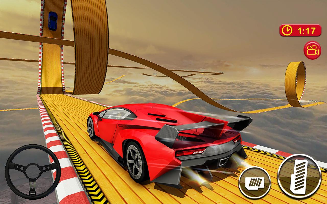 Car Driving & Racing On Crazy Sky Tracks