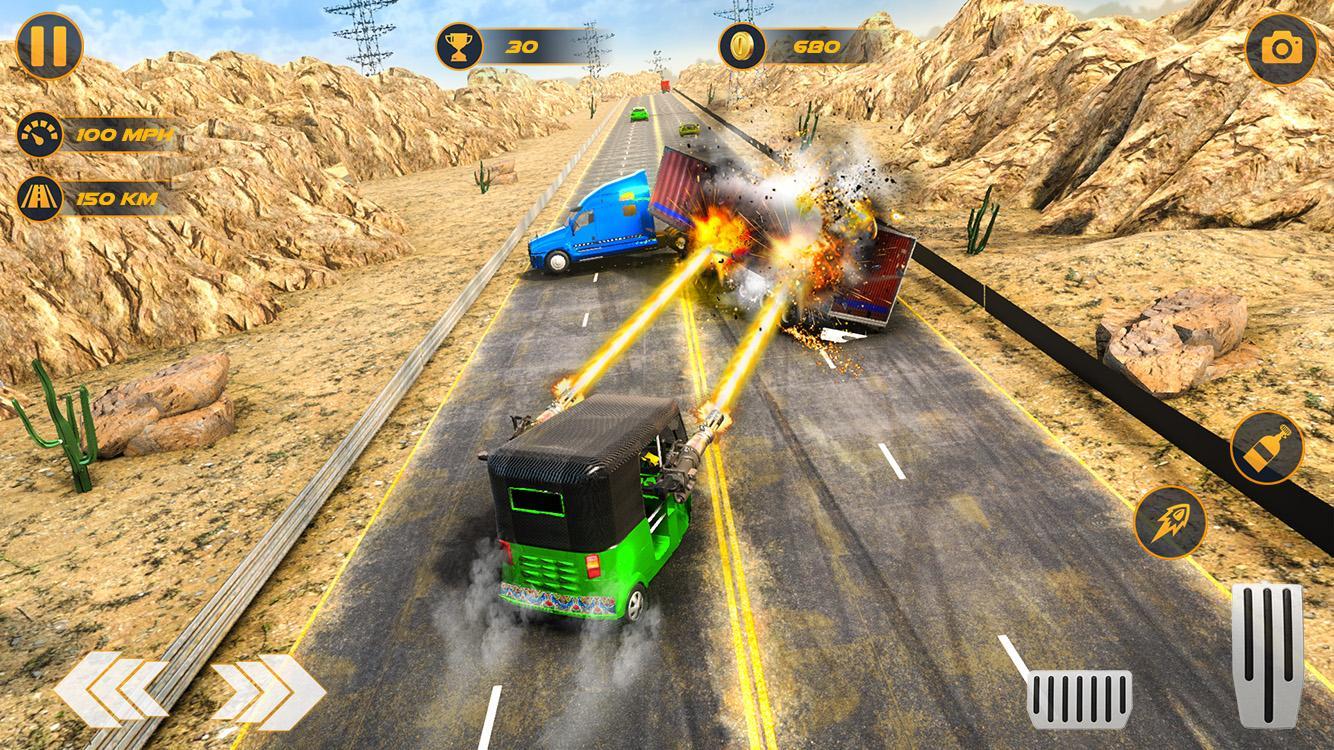 Rickshaw Shooting Game