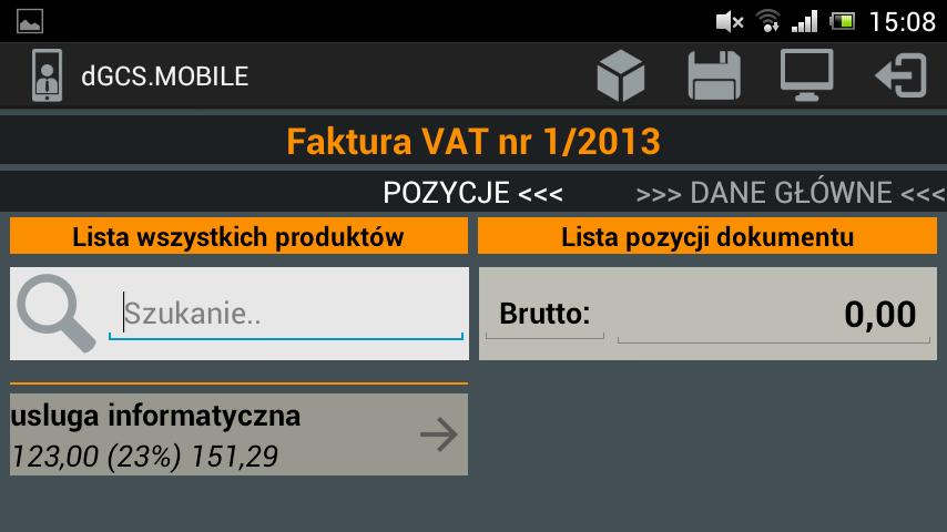 Mobilna Faktura dGCS Free