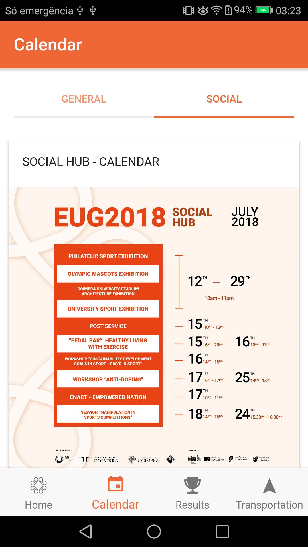EUG Coimbra 2018
