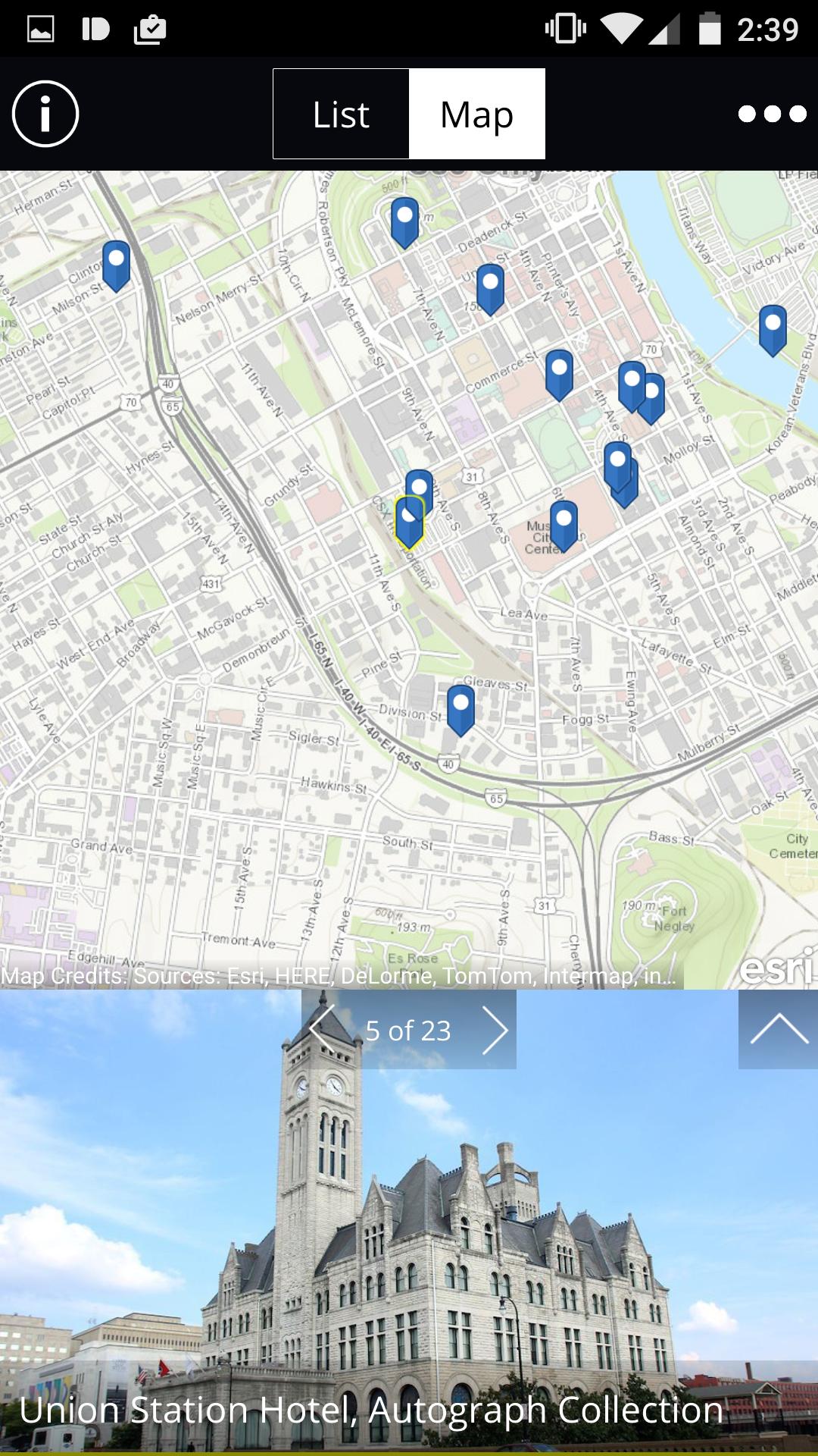 Nashville Map Tour