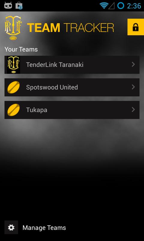 TRFU Team Tracker