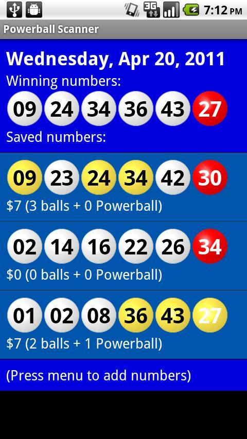 Powerball Scanner Lite