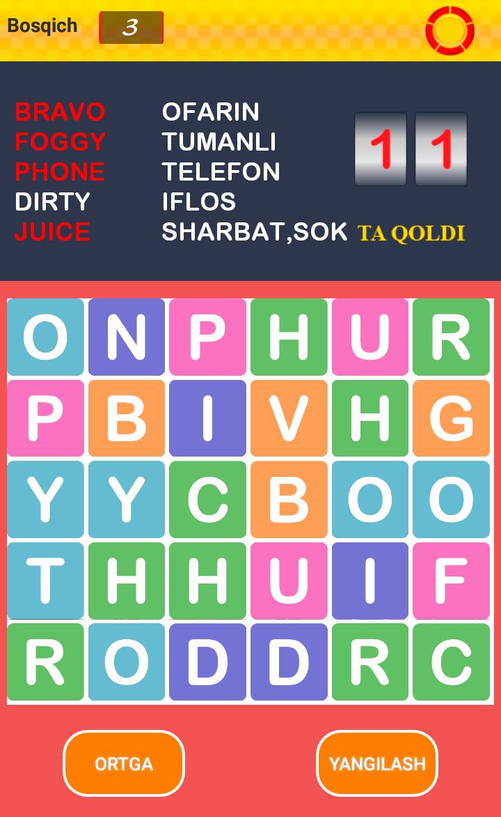 Inglizchani o`ynab o`rganamiz