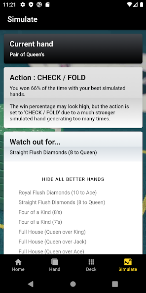 Poker Odds Emulator Lite