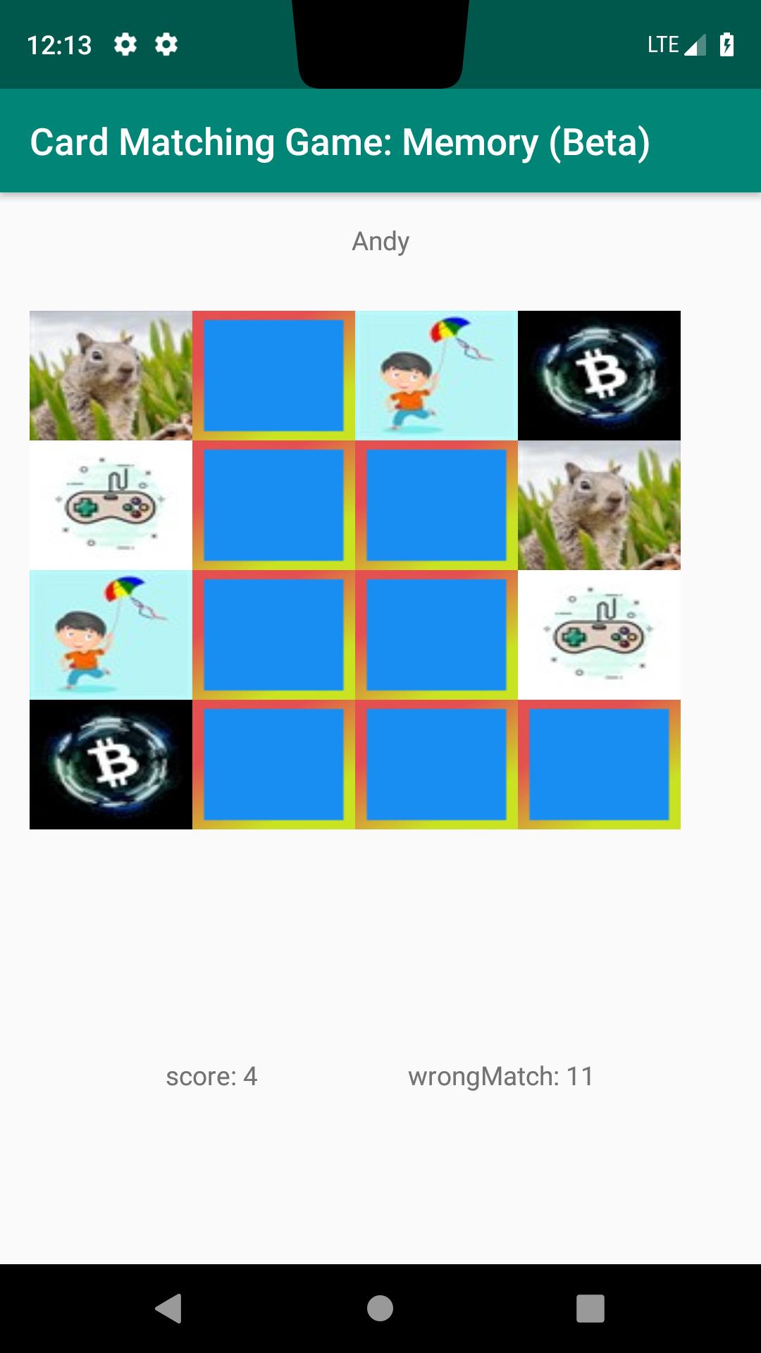 Card Matching Game: Memory (Be