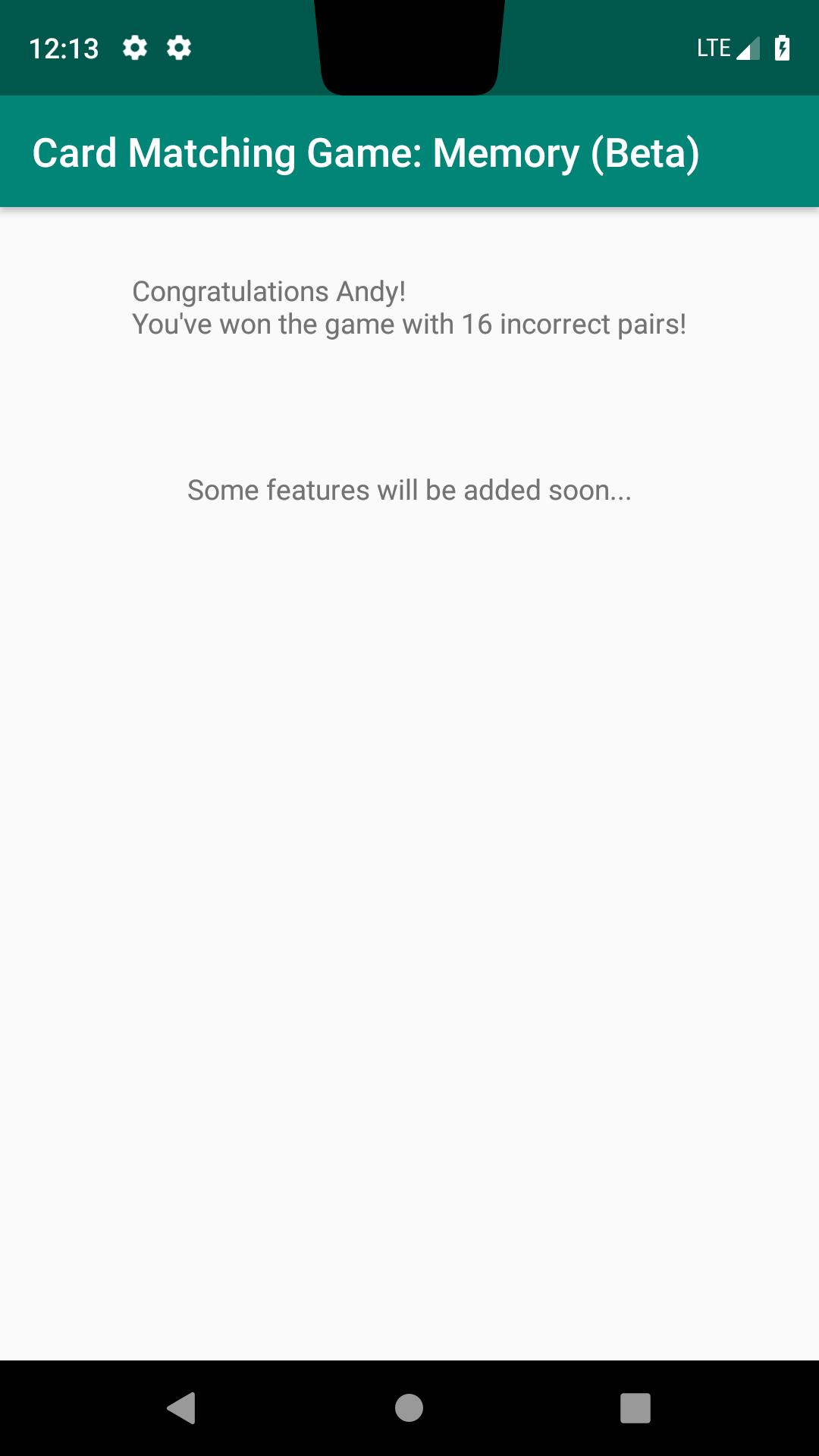 Card Matching Game: Memory (Be