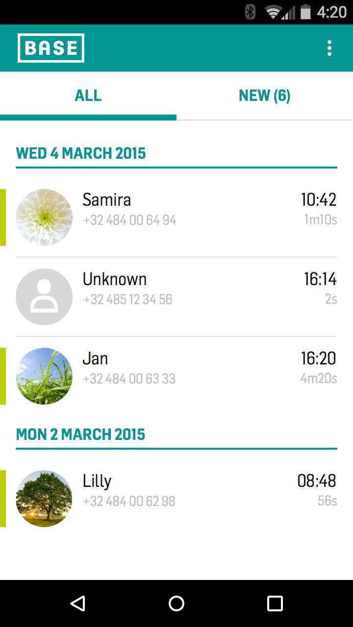 BASE Visual Voicemail