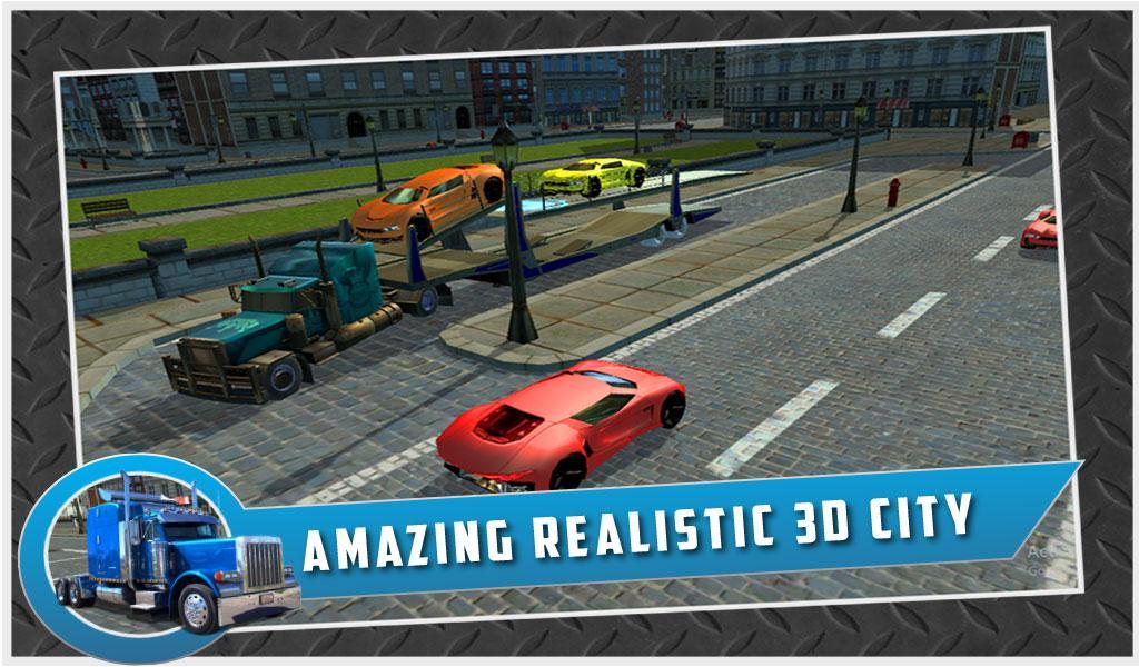 Car Transport Trailer Truck 4d