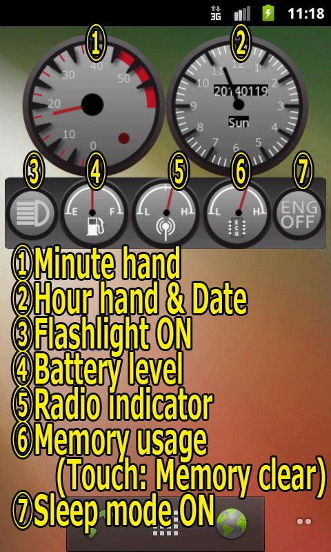 sAbIz Tachometer Clock