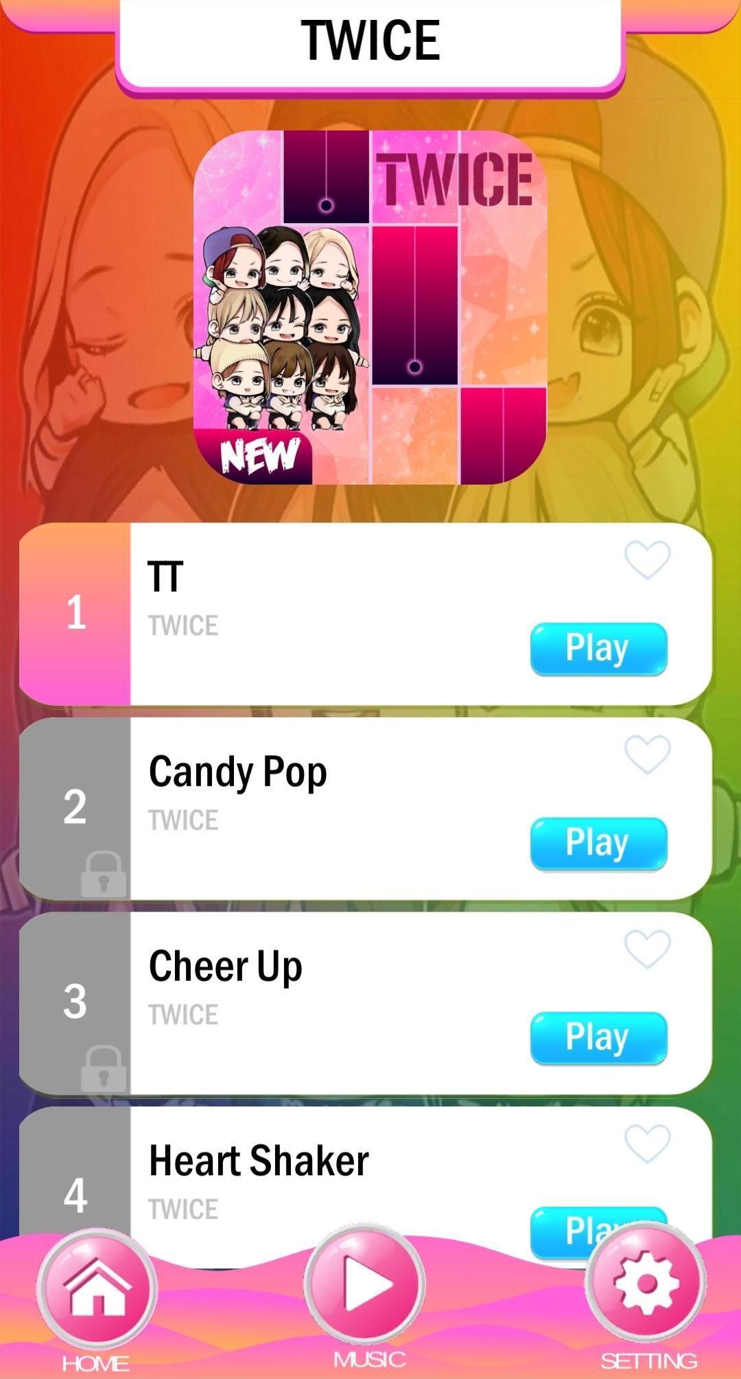 TWICE Chibi Piano Tiles