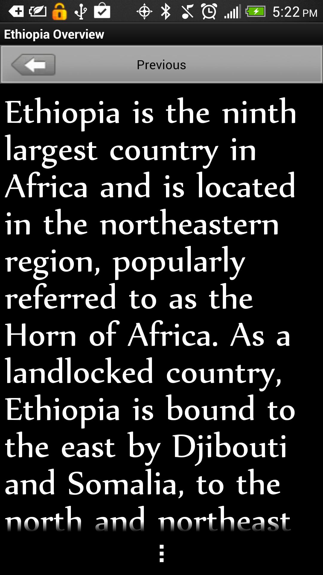 About Ethiopia