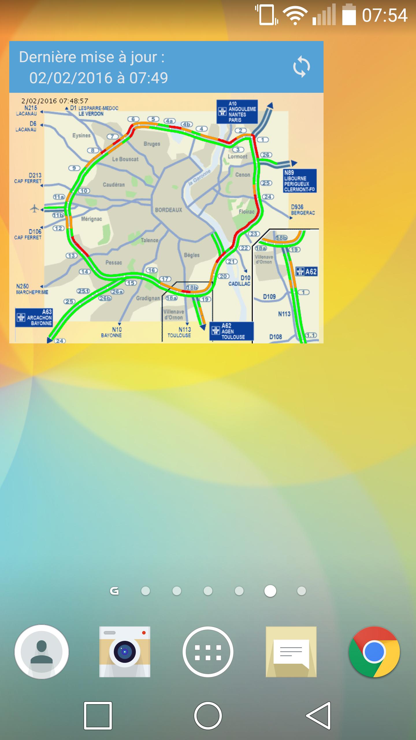 Widget Trafic Rocade Bordeaux