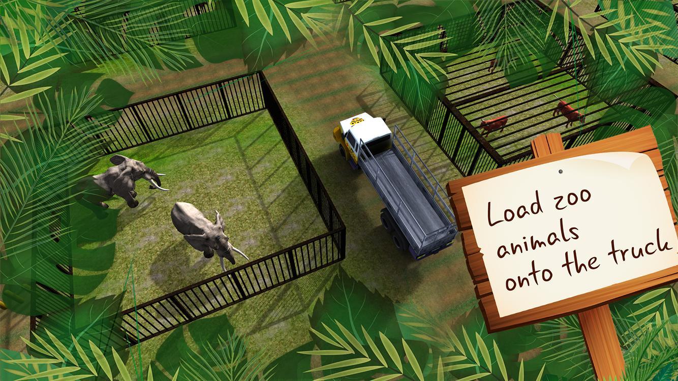 Transport Truck Zoo Animals 3D