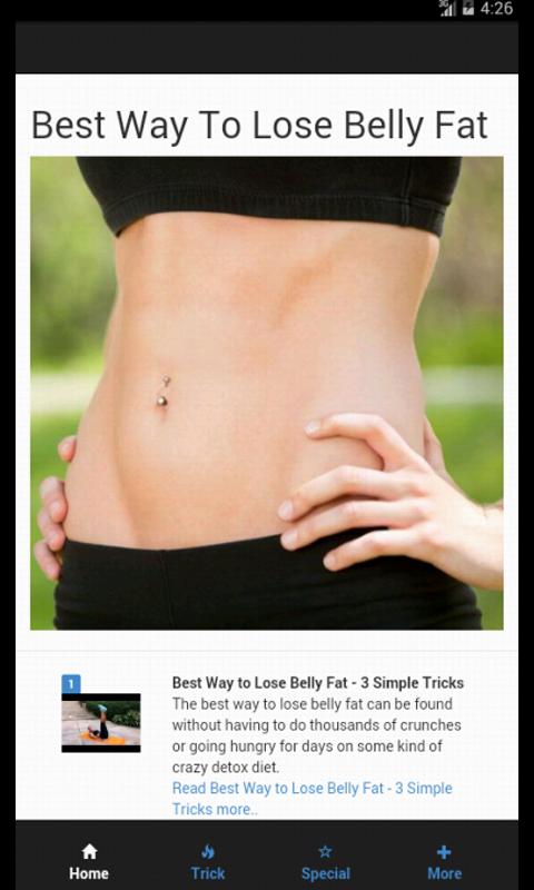 Best Way To Lose Belly Fat