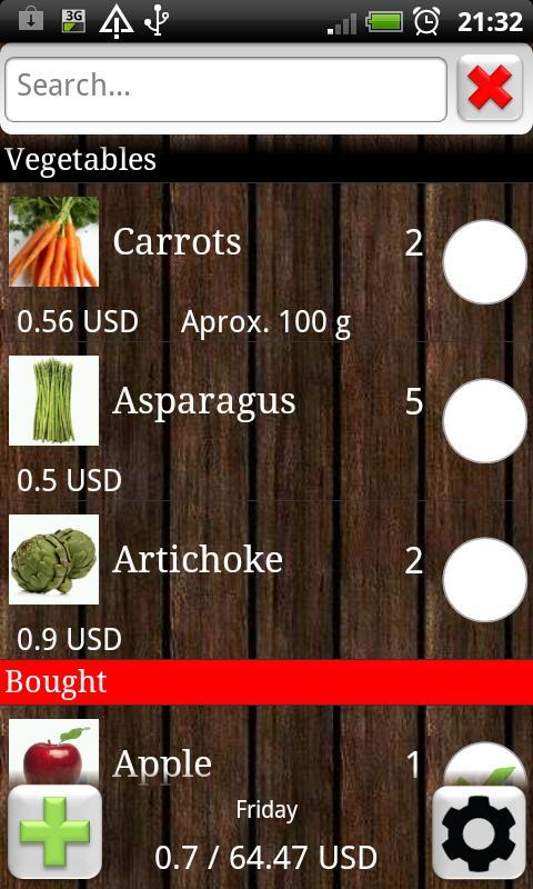 Chrome Shopping List