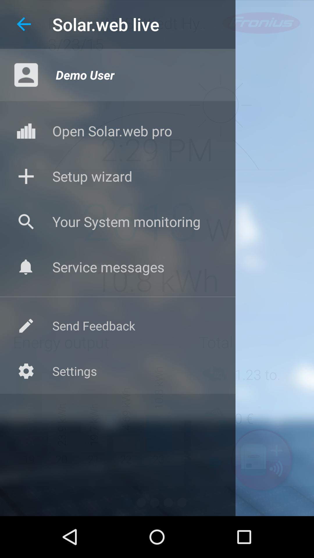 Fronius Solar.web live