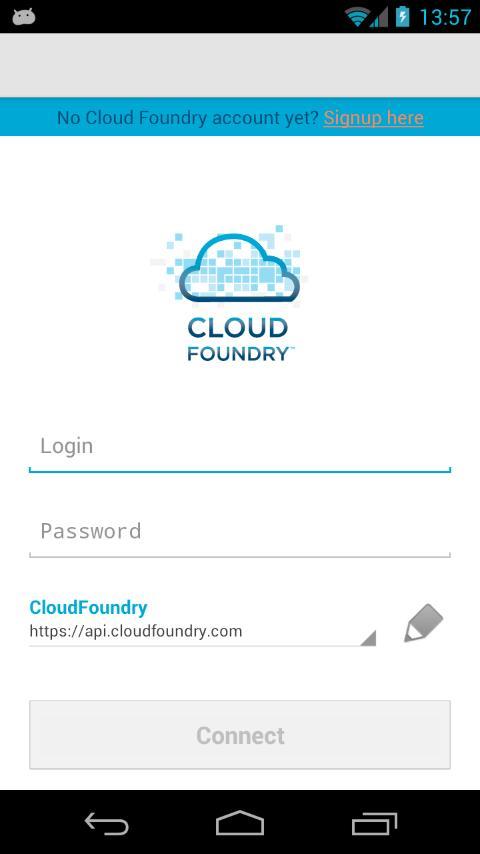 MobileClient for Cloud Foundry