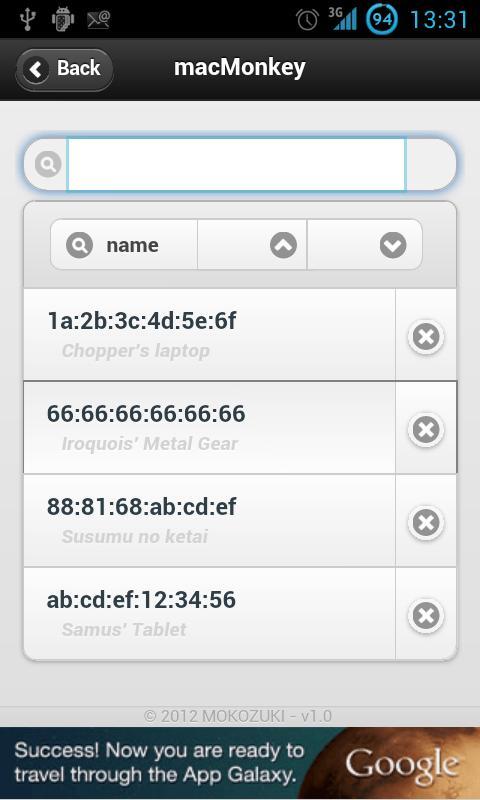 macMonkey MAC Address Tracker