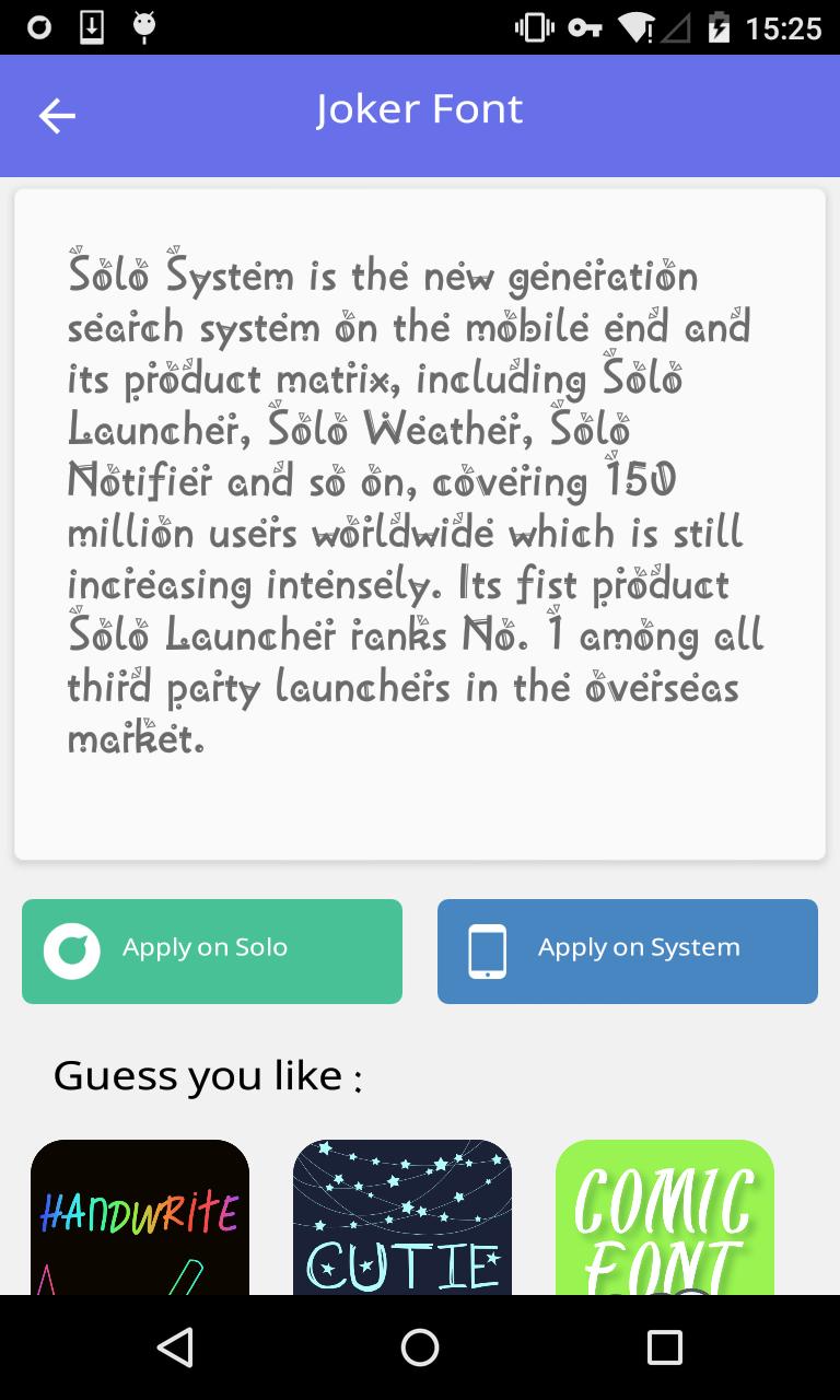 Stylish font #2 - Solo Font