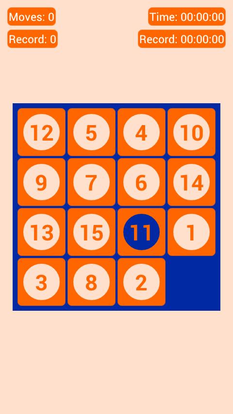 Number Fantasy Game 15-Puzzle
